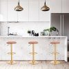 Tabouret de Bar Lot de 2 Pivotant Chaise de Bar Ergonomique avec Repose-Pieds