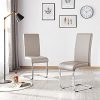 Chaise de Salle à Manger Lot de 2 Siège Rembourré en Simili Cuir