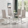 Chaise de Salle à Manger Lot de 2 Siège Rembourré en Simili Cuir