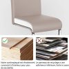 Chaise de Salle à Manger Lot de 2 Siège Rembourré en Simili Cuir