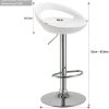 31u6TEIXqEL._AC_.jpg Tabouret de Bar Blanc Lot de 2 en Plastique réglage en Hauteur