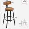 Tabouret de bar VASAGLE, Lot de 2, cadre en acier style Industriel