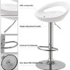 41ASUL7PaRL._AC_.jpg Tabouret de Bar Blanc Lot de 2 en Plastique réglage en Hauteur