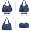 Sac à Main cuir à bandoulière pour femme avec 8 petites Poches