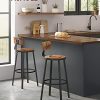 Tabouret de bar VASAGLE, Lot de 2, cadre en acier style Industriel