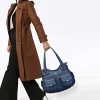 Sac à Main cuir à bandoulière pour femme avec 8 petites Poches