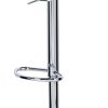 Tabourets de Bar Lot de 2 en Cuir synthétique et Acier chromé