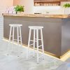Lot de 2 Tabourets de Bar Tabouret de Bistrot Structure en Acier Stable et Durable