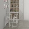 Lot de 2 Tabourets de Bar Tabouret de Bistrot Structure en Acier Stable et Durable