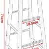 Lot de 2 Tabourets de Bar Tabouret de Bistrot Structure en Acier Stable et Durable