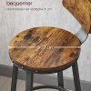 Tabouret de bar VASAGLE, Lot de 2, cadre en acier style Industriel