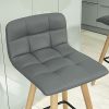 Lot de 2 Tabourets de Bar Cuisine avec Dossier et Repose-Pieds Haute qualité