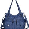 Angelkiss Cuir Sac à Main Désign/Epaule/Bandoulière/Large Capacité 8 Petites Poches Pour Filles/Femmes 5739