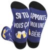 DPKOW Chaussettes Homme, Chaussettes Bière Coton Humour, Idee Cadeau Homme Original Utile, Homme Cadeaux d'anniversaire Noël fête des pères, Si tu vois ça apporte-moi une bière Chaussettes À La Maison DPKOW Chaussettes Homme, Chaussettes Bière Coton Humour, Idee Cadeau Homme Original Utile, Homme Cadeaux d'anniversaire Noël fête des pères, Si tu vois ça apporte-moi une bière Chaussettes À La Maison