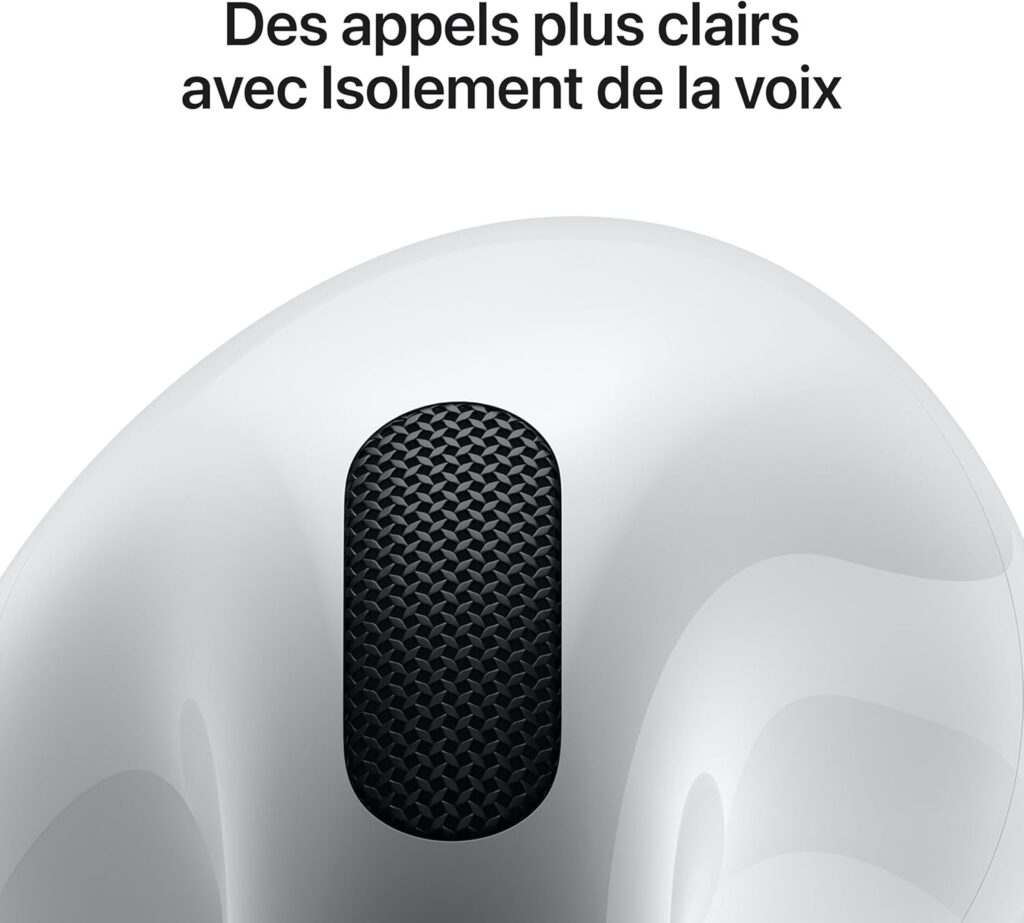 Qualité du son des appels et isolement voix des Apple Airpods 4 Qualité du son des appels et isolement voix des Apple Airpods 4
