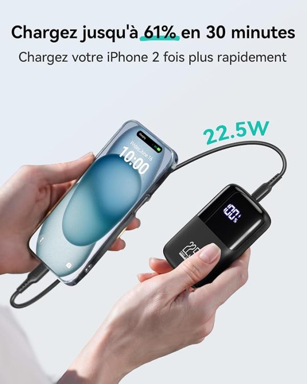 INIU Batterie Externe, Mini 10000mAh 22.5 W Power Bank 2