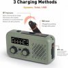Radio Portable Urgence FM-AM Radio de Secours avec Rechargement Solaire 2 Radio Portable Urgence FM-AM Radio de Secours avec Rechargement Solaire 2