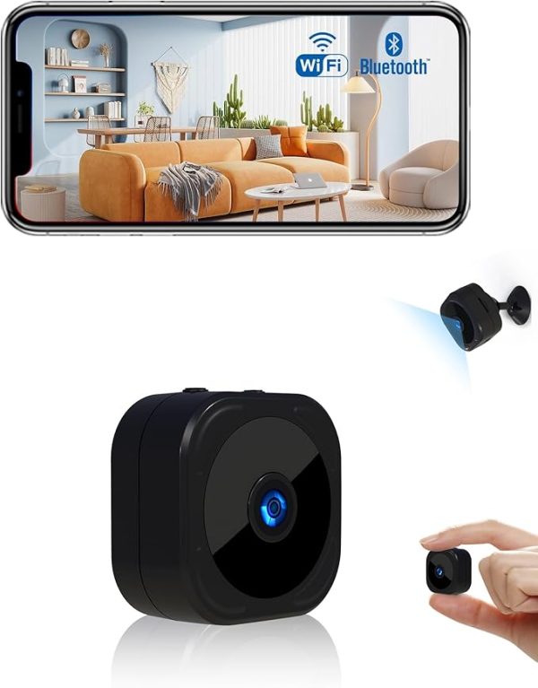 AOBOCAM Mini Caméra Espion WiFi 1080P avec Détection et Vision Nocturne