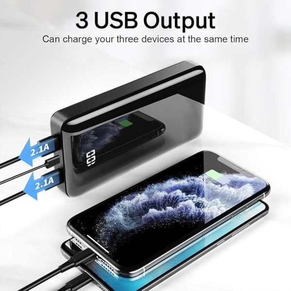 Batterie Externe 27000mAh Compatible avec iPhone et Samsung Bextoo