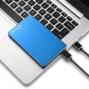 Blueendless Disque Dur Externe Portable 500 Go Bleu