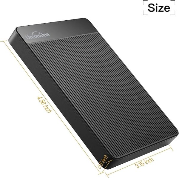 UnionSine Disque Dur Externe Portable et Ultra-Mince 500Go USB 3.0