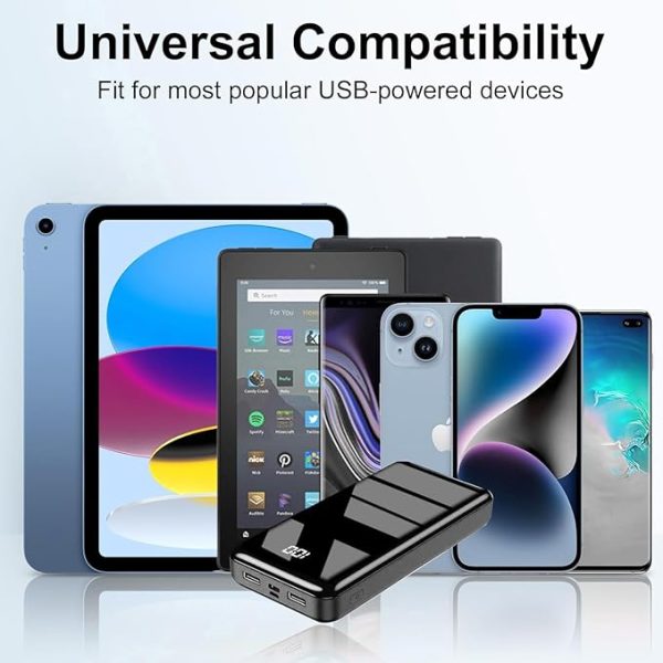 Batterie Externe 27000mAh Compatible avec iPhone et Samsung Bextoo