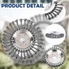 Tête brosse de débroussailleuse kimuwote 8 pouces pour désherbage pro