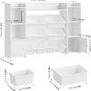 Meuble de Rangement pour Jouets d'Enfant avec Bibliothèque FOREHILL