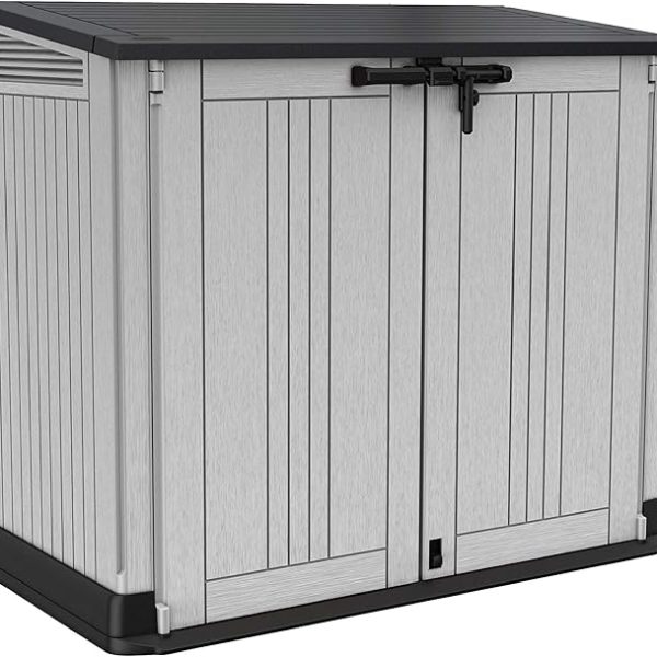 Abri de jardin extérieur Keter Store it Out Nova 249317 avec couvercle Gris foncé
