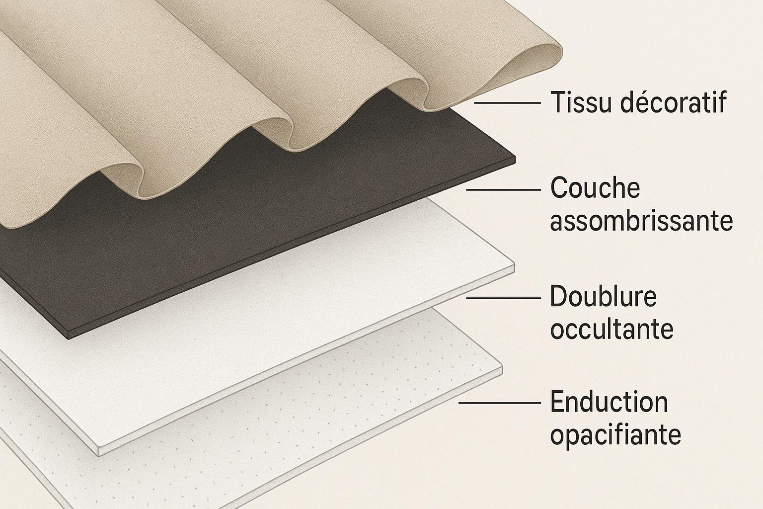 Couches des rideaux occultants