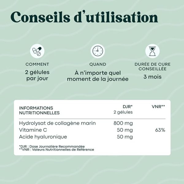 Collagène Marin + Acide Hyaluronique Novoma - Complément Alimentaire Jeunesse