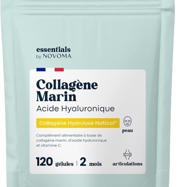 Collagène Marin + Acide Hyaluronique Novoma - Complément Alimentaire Jeunesse