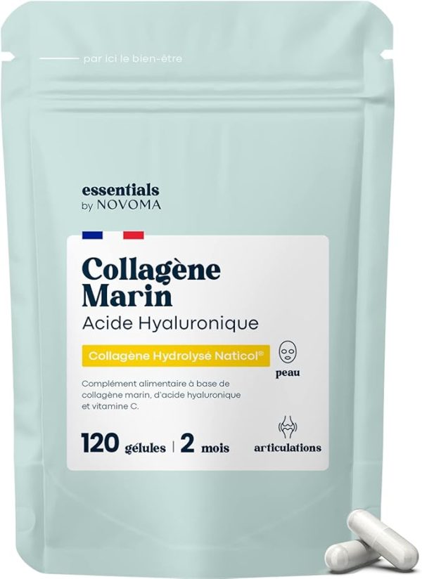 Collagène Marin + Acide Hyaluronique Novoma - Complément Alimentaire Jeunesse