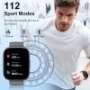 Montre Connectée Sport Poounur T80 avec appel Bluetooth et écran 1,95 pouces