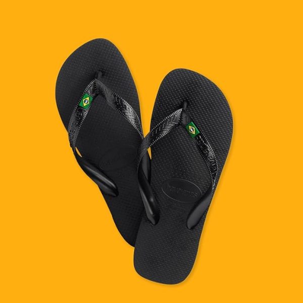 Tongs brésiliennes Mixte Havaianas Top Brasil avec Drapeau du Brésil