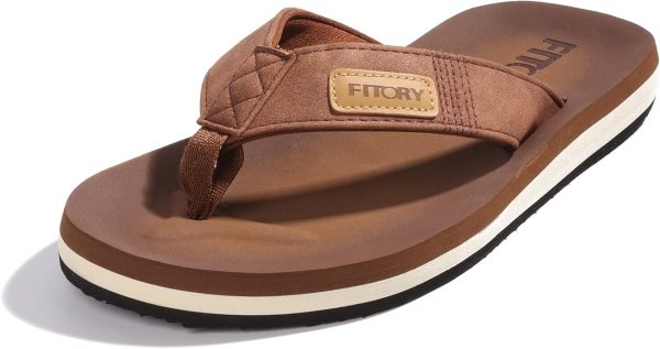 Tongs de Plage FITORY modèle été homme antidérapantes et confortables avec soutien plantaire