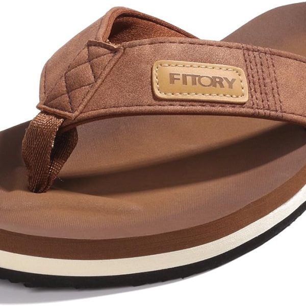 Tongs de Plage FITORY modèle été homme antidérapantes et confortables avec soutien plantaire