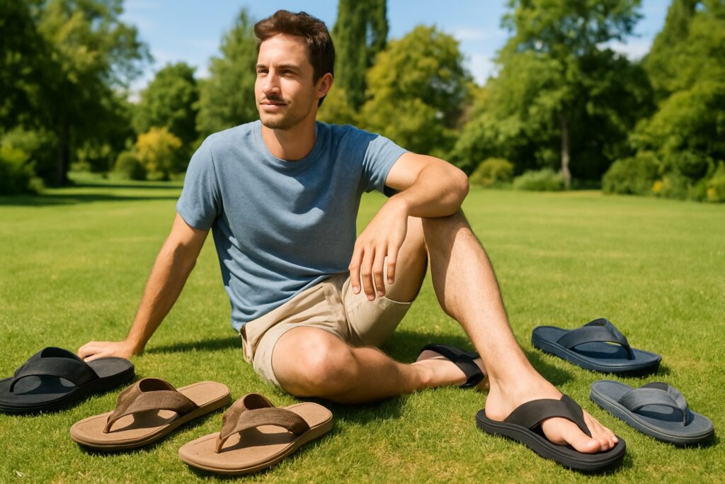 Tongs confortables pour les hommes