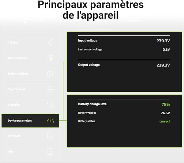 Onduleur Green Cell UPS 600VA 360W Line-Interactive AVR avec Écran LCD