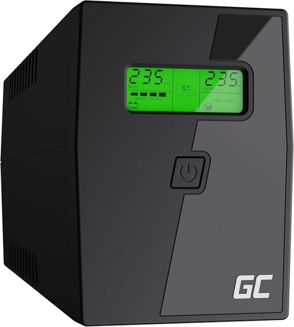 Onduleur Green Cell UPS 600VA 360W Line-Interactive AVR avec Écran LCD