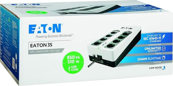 Onduleur Parafoudre Eaton 3S 850 DIN - Off-line UPS - Alimentation Sans Interruption