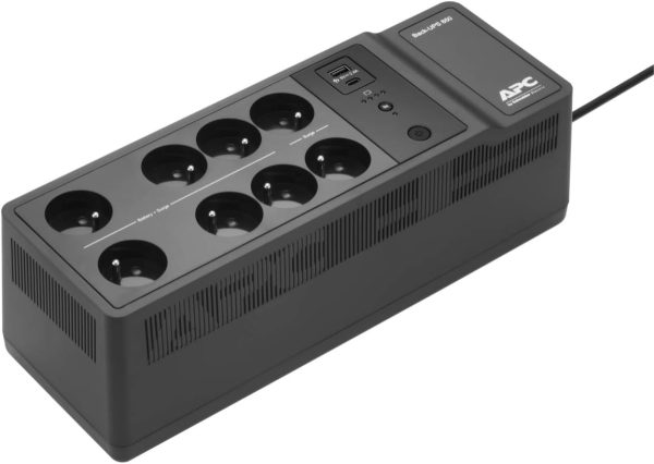 Gros plan Onduleur parafoudre avec batterie APC BE850G2-FR Gros plan Onduleur parafoudre avec batterie APC BE850G2-FR