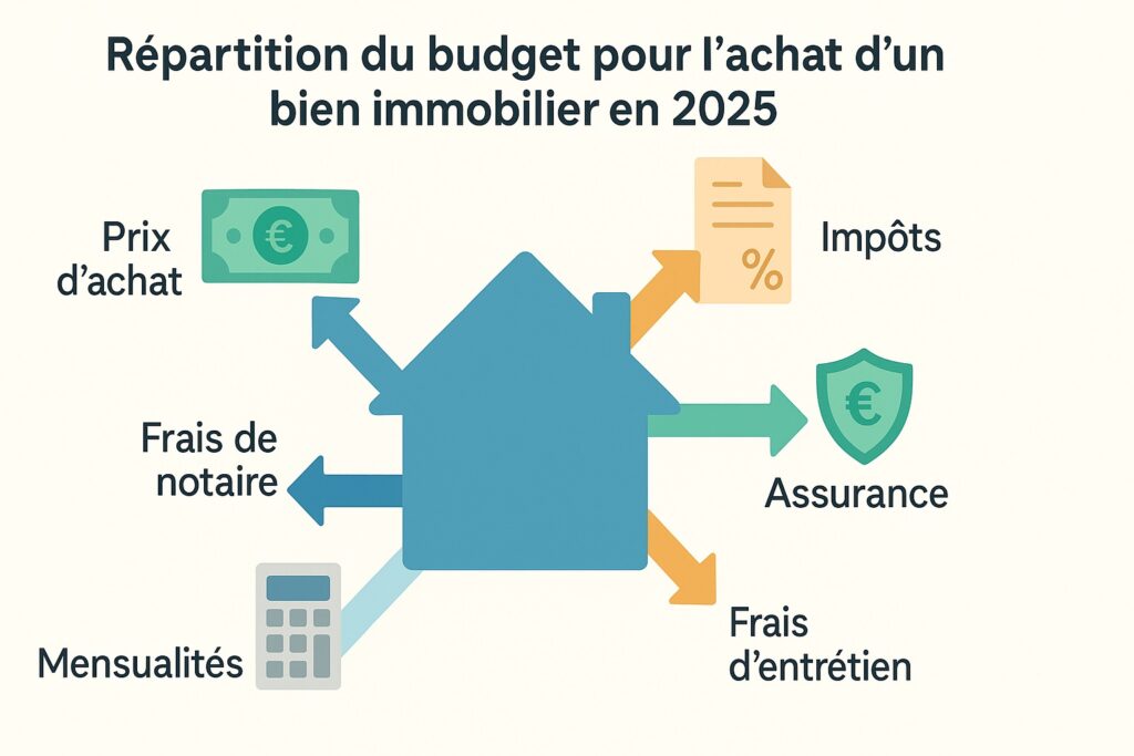 Répartition du budget pour l'achat d'un bien immobilier
