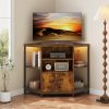 Armoire d'angle TV avec éclairage LED Armoire d'angle TV avec éclairage LED
