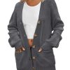 Cardigan Femme Gris à Manches Longues Cardigan Femme Gris à Manches Longues