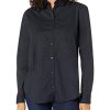 Chemise noire femme boutonnée manches longues Chemise noire femme boutonnée manches longues