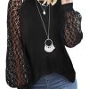 Chemisier Femme Chic Manches Longues Dentelle Chemisier Femme Chic Manches Longues Dentelle