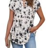 Chemisier Femme Chic Manches Pétale Été Chemisier Femme Chic Manches Pétale Été
