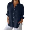 Chemisier Femme Coton et Lin Élégant Chemisier Femme Coton et Lin Élégant