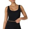 Débardeur Court de Sport Femme Noir L Débardeur Court de Sport Femme Noir L